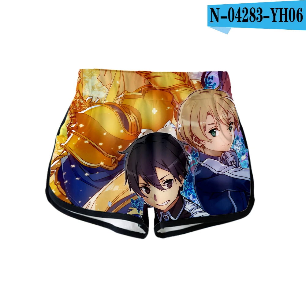 picture color Sword Art онлайн: спортивные шорты с принтом Алисия, сексуальные женские модные популярные повседневные шорты Харадзюку - Цвет: picture color