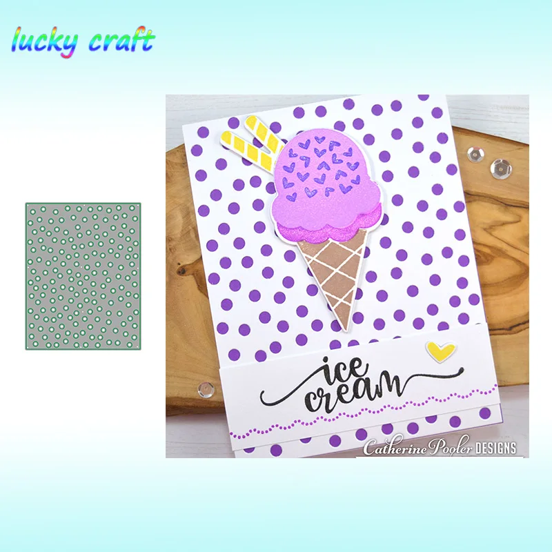 

Dotted Hollow frame Metal Cutting Dies for DIY Scrapbooking Embossing Paper Card Album Decoration Crafts Dies Cut 2019