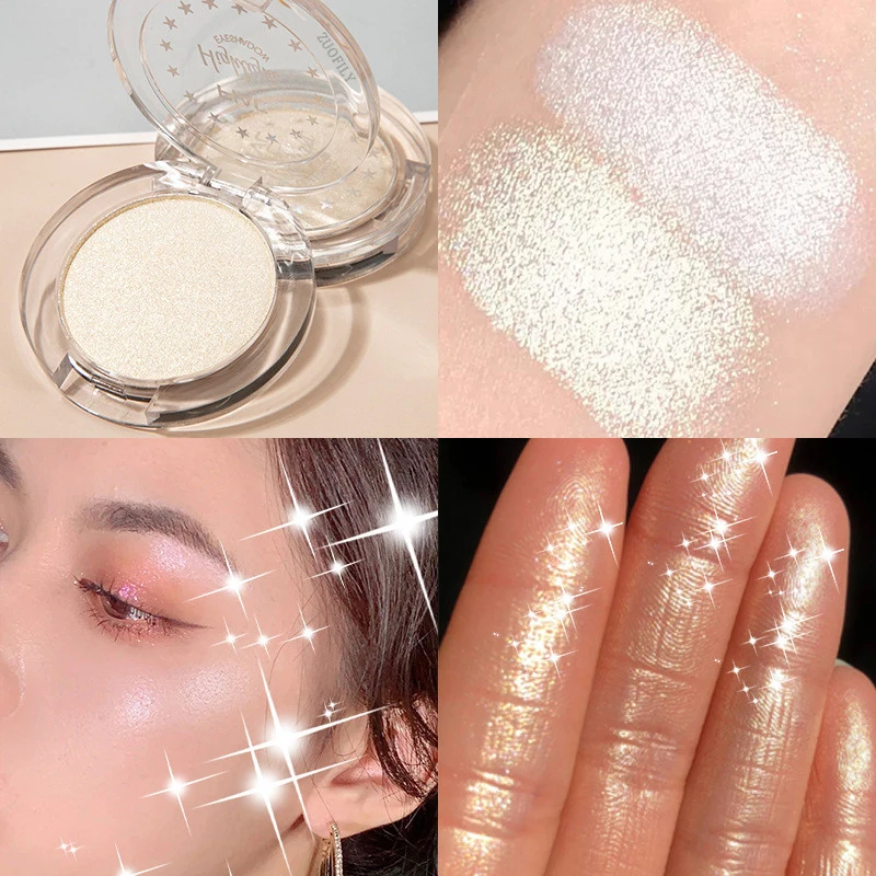 Highlighter Makeup Brighten Facial Contouring Eyeshadow Palette Shiny Shimmer Long Lasting Highlight Powder Make Up Cosmetics | Красота и