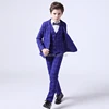 Flower Boys Formal Anzug Suit Kids Wedding Birthday Party Dress Blazer Vest Pants 3pcs Child Tuxedo Prom Performance Costume  ► Photo 2/6