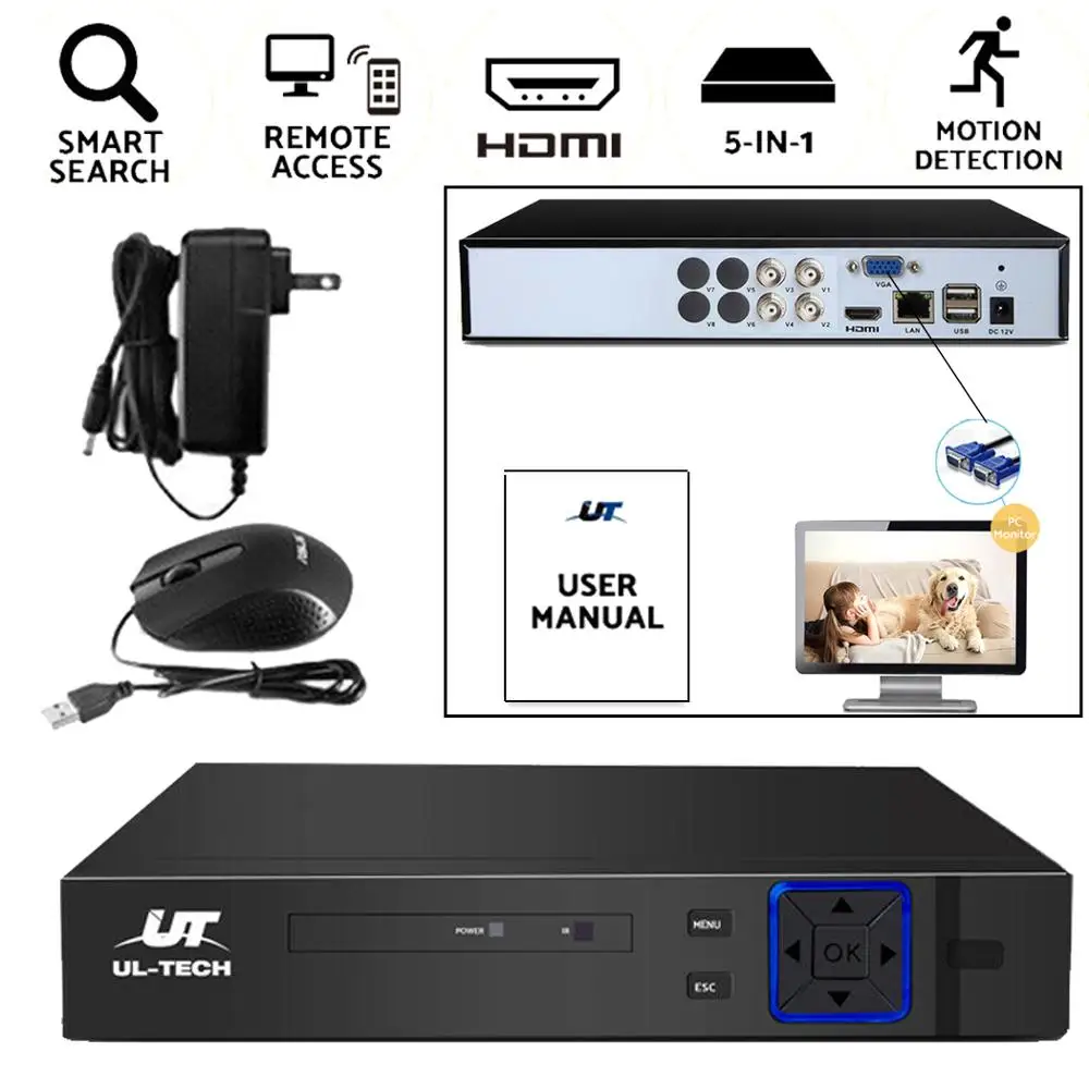 

4-channel hard disk recorder