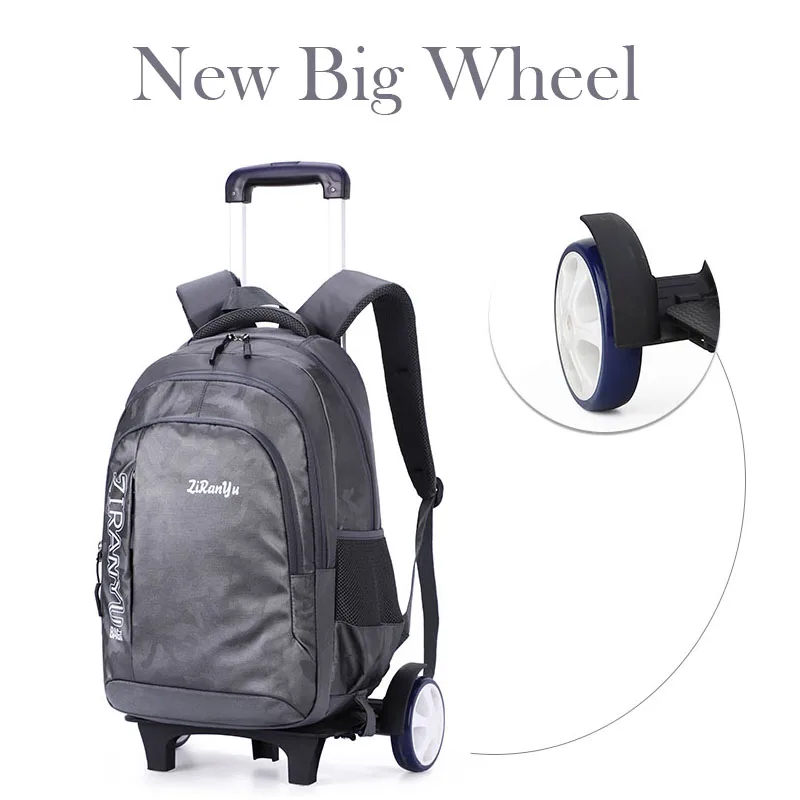 

2019 Student School bag Rolling Backpack kids Trolley bag for school backpack wheeled bag boys Children Trolley backpack wheels