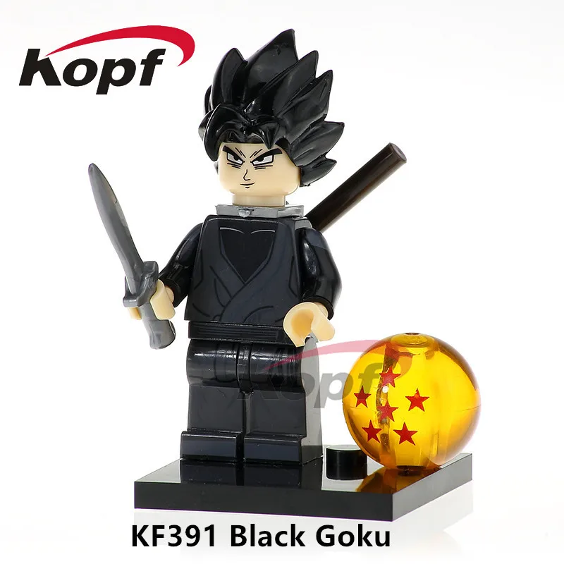 Одна распродажа фигурки Dragon Ball Z Freiza Black Goku идеальная ячейка Majin Buu Super Heroes строительные блоки детские игрушки подарок KF983 - Цвет: KF391 Without Box