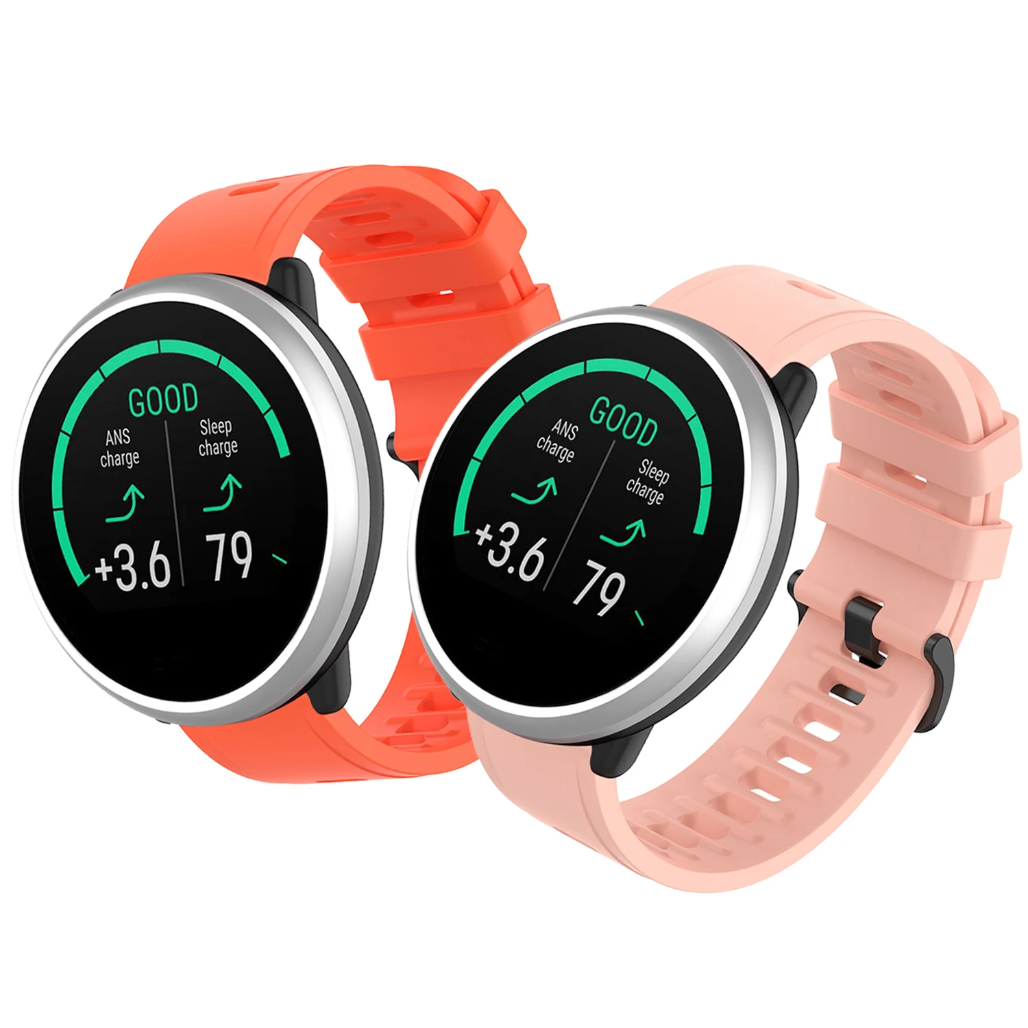 Silicone Replacement Strap - Premium Smartwatch Band, 20mm/22mm, Multiple Color Options