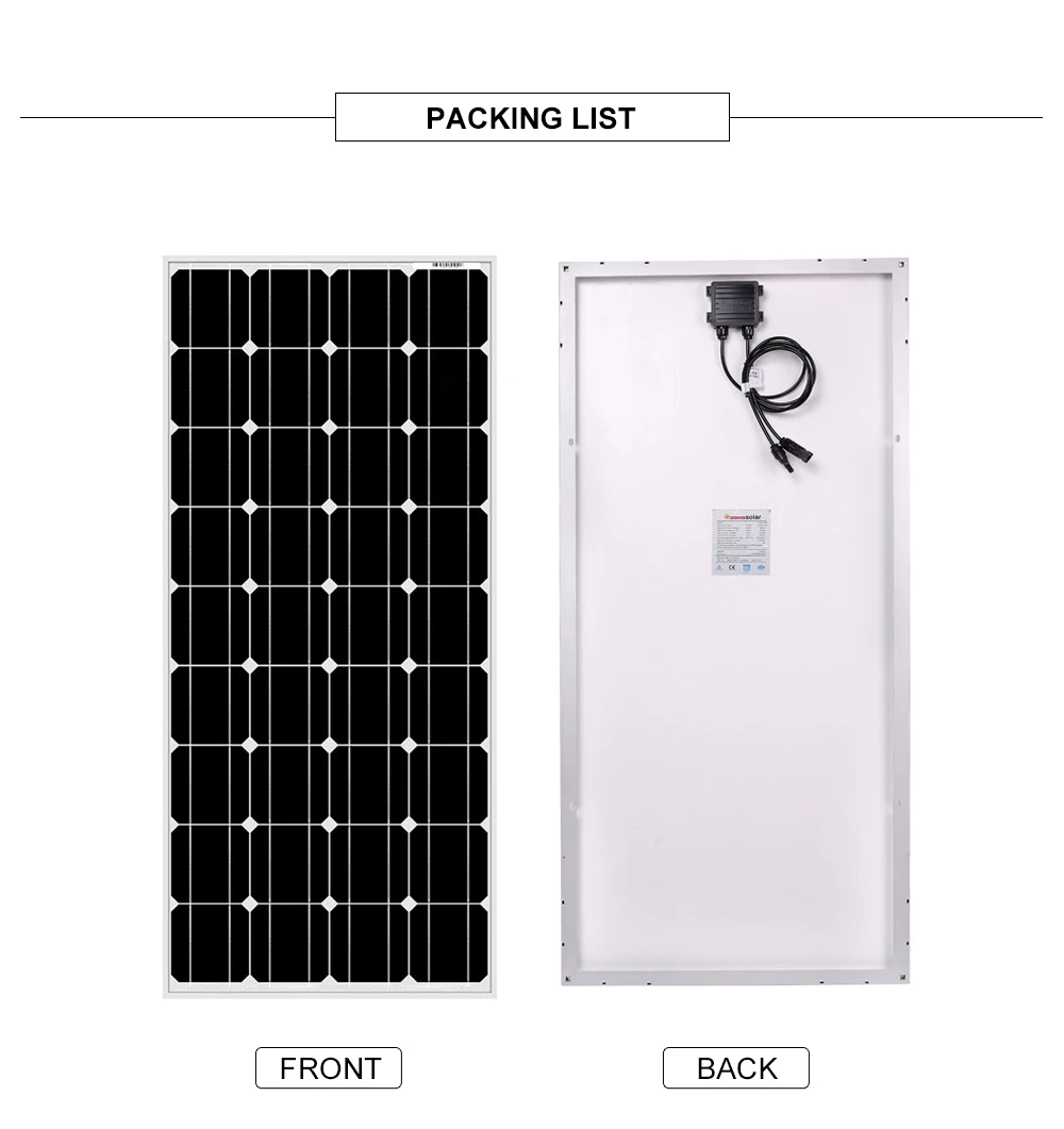 monocristalino 18v celulas solares silicio qualidade superior bateria solar carregador