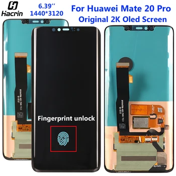 

2K OLED Screen For Huawei Mate 20 Pro LCD Display 10 Point Touch Screen Display Replacement For Mate 20 Pro LCD With Fingerprint