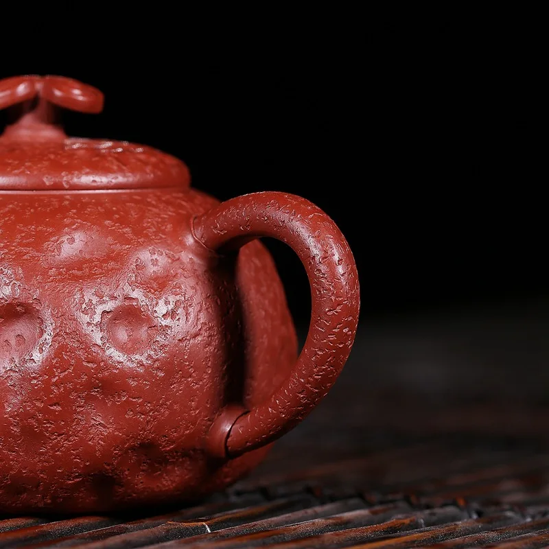 2575 Masters Entirely Handmade Red Clay Dahongpao Tea Ganoderma Lucidum for Spring Yixing Clay Teapot 260 Ml Ball Hole Water Ext