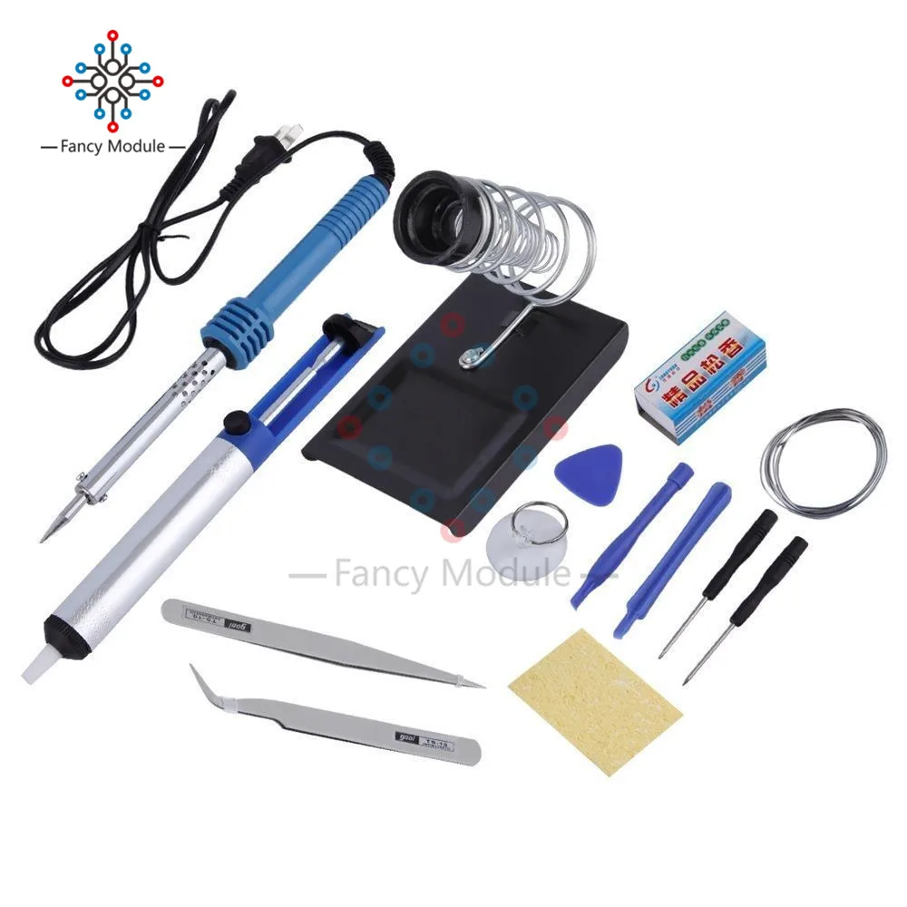 

diymore US Plug Electric Soldering Iron Tools Kit 14 in 1 110V 40W Electric Welder Welding Tools Kit Set for Computer Cellphone