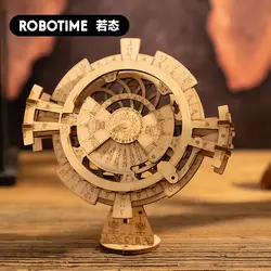 Robotime If гость машины собранная модель когда постоянный МАЯТНИК Часы шестерни механического 3D дерева ручной работы сборки Творческий T