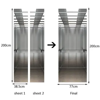 

PVC Door Sticker Wallpaper Door Home Decoration Self Stick Wallpaper Waterproof Poster 77*200cm