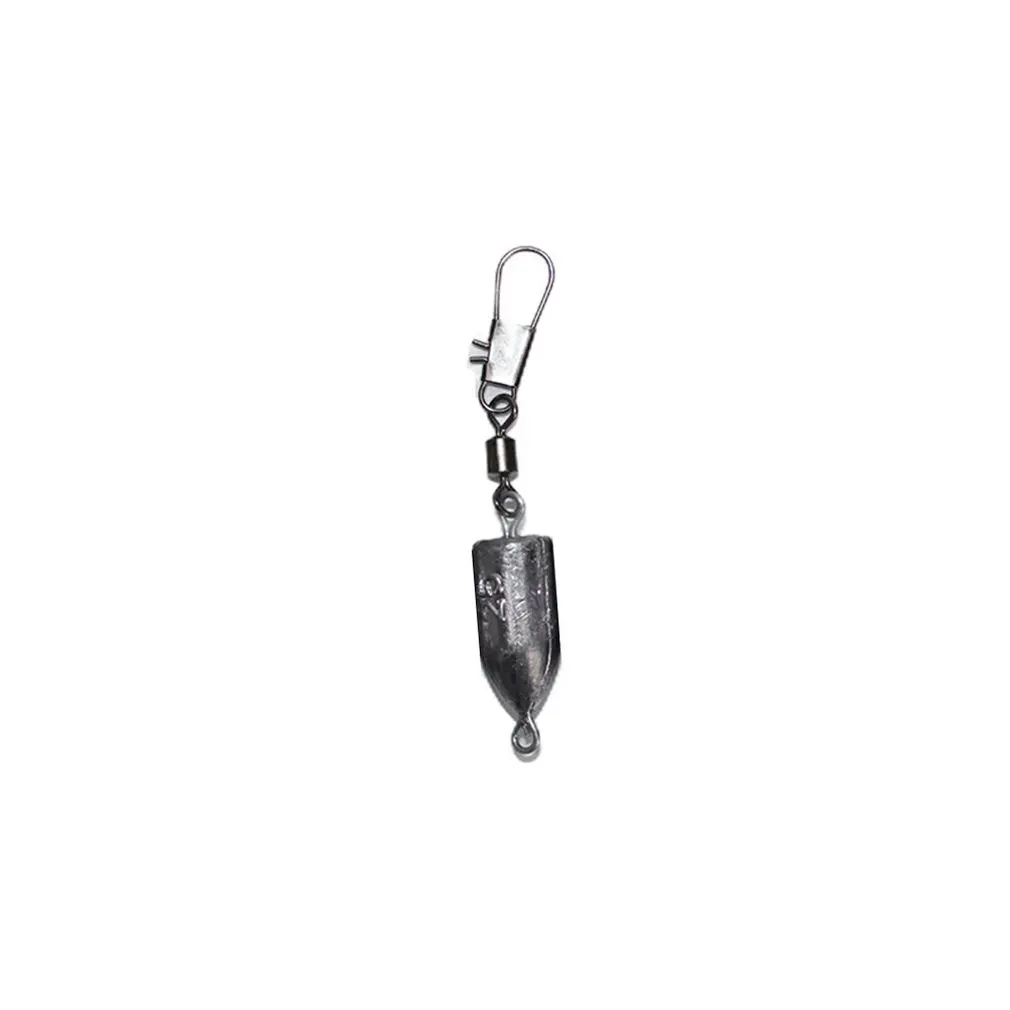 

Anti Dust Sea Fishing Lead Sinkers Bullet Shaped Weights wth 15-100g Fishing Accessories with Swivel Connector Plummet Weight