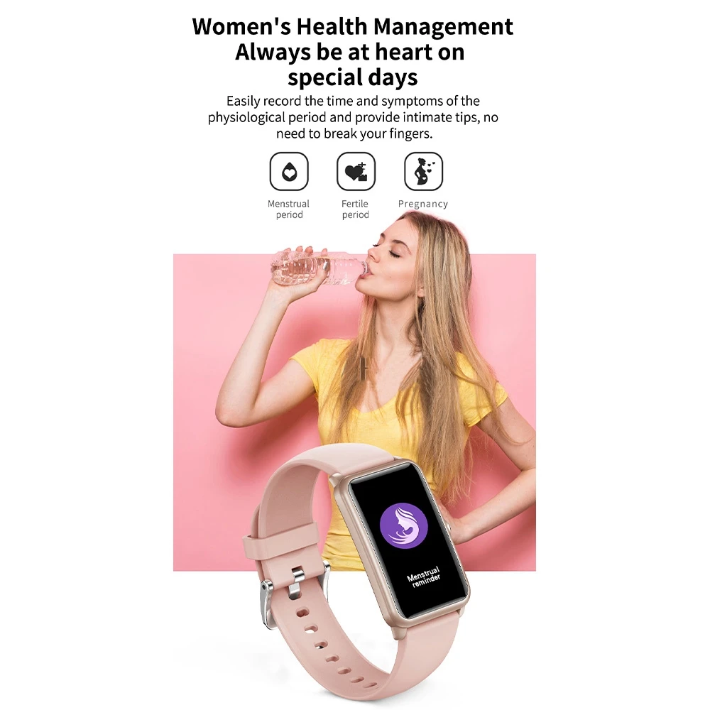 H86 Smart Watch Bracelet Women Smartwatch Sport Clock Heart Rate Monitor Female Menstrual Cycle Information Reminder Wristwatch