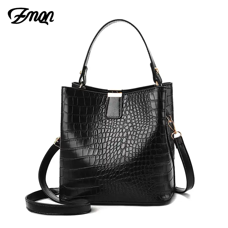 ladies black leather crossbody bag