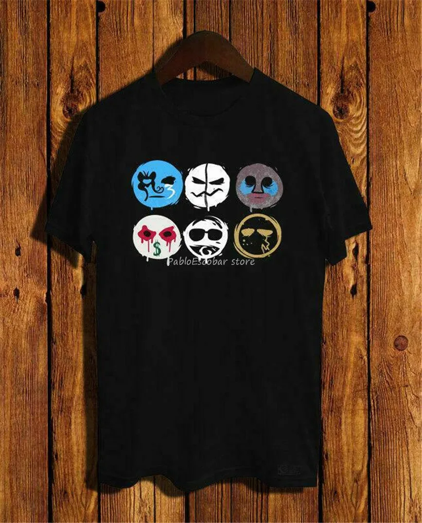 Новые голливудские маски немертвецов Футболка размер s m l Xl 2Xl США Em31 Унисекс