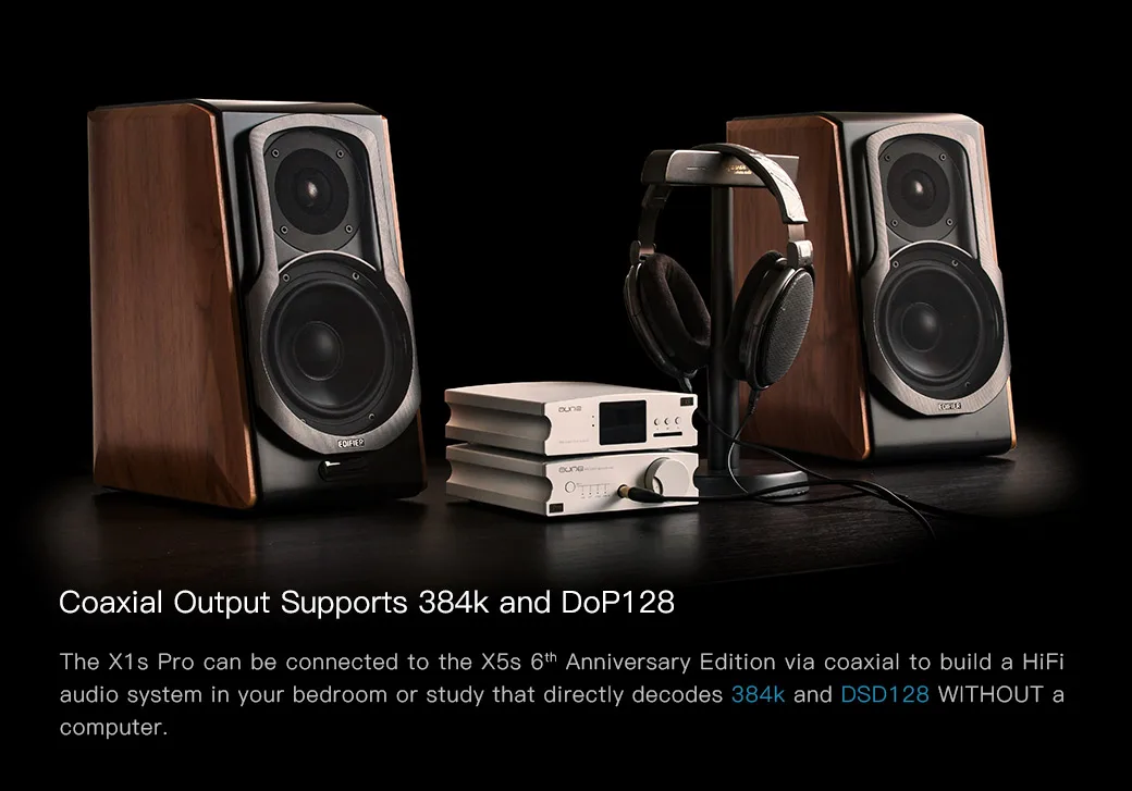 Aune X1S PRO 2020 усилитель для наушников ES9038Q2M декодирование чипа 32 бит/768K DSD512