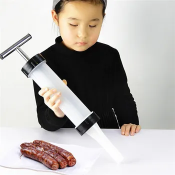 

Portable Household Sausage Maker Nozzles Homemade Manual Meat Stuffer Sausage Filling Machine Household Kitchen Tool