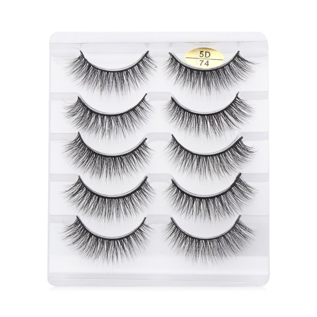 3D/5D/6D Faux Mink Hair False Eyelashes Long Full Volume Fluffy Wispies Lashes Handmade Eyelashes Extension Tools