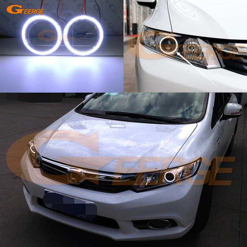 Для Honda Civic Sedan 2012 2013 2014 2015 проектор головной светильник отличный ультра яркий COB