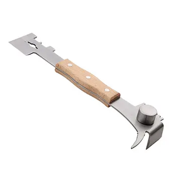 

Multifunction Stainless Steel Beehive Scraper Tool with Wooden Handle - Beekeeping Equipment Bee Hive Hand Tool Beekeeper Supply