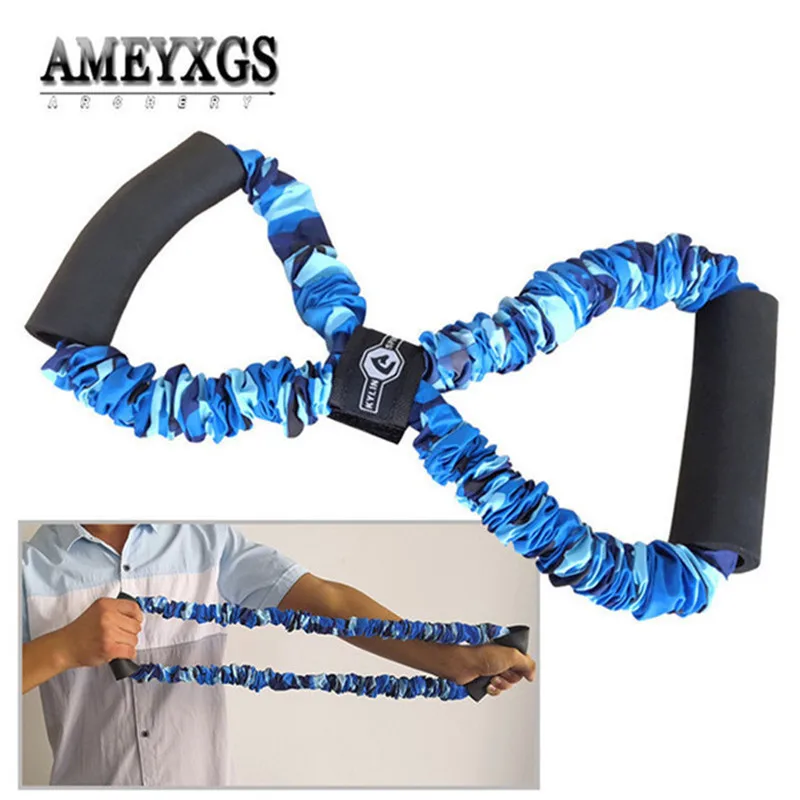 

20/30/40lbs Shooting Archery Arm Strength Training Rope Fitness Yoga Training Resistance Rope Latex Tube Material Tension Rope