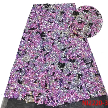 

Sequin Embroidery Lace Fabric African Party Lace Fabric 2019 Latest Nigerian Laces Fabric High Quality