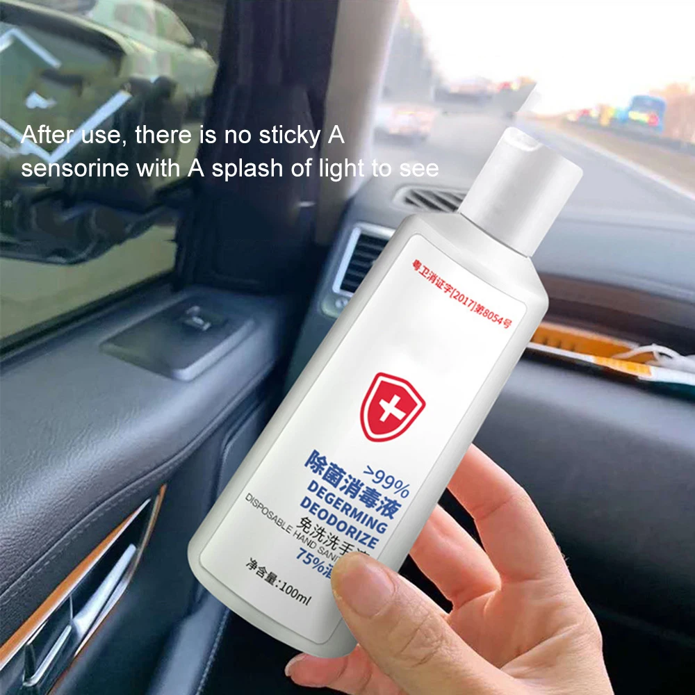 

100ML 75% Alcohol Hand Sanitizer Gel Antibacterial Disposable Hands Free High-efficiency Disinfection Hand Sanitizer