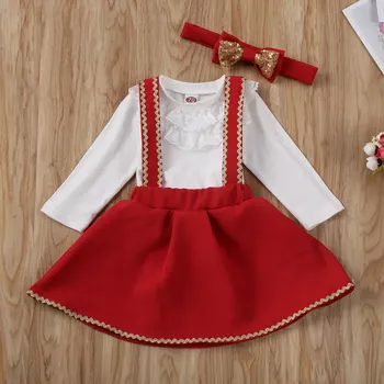 

Newborn Toddler Kid Baby Girl Outfit Clothes Dress Tutu Skirt Set