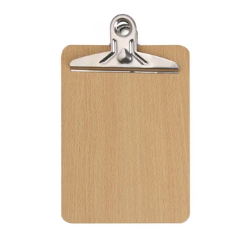 

A5 Size Wooden Clipboard Clip Board Writing Sheet Pad For Office School Supplies Note Pads Stationery 1pc