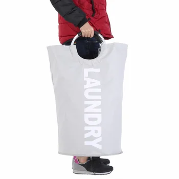 

With 0.52in (13mm) Alloy Handle, Foldable Laundry Basket, Foldable Laundry Bag, Foldable Laundry Bucket, Waterproof, Large Capac