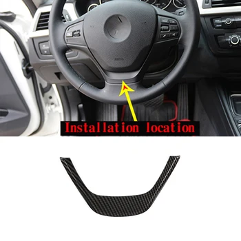 

Carbon Fiber Car Steering Wheel Cover Trim For BMW 3 Series F30 316i 318d 320d For BMW 1 Series F20 114i 116i 118i 2013 2014+