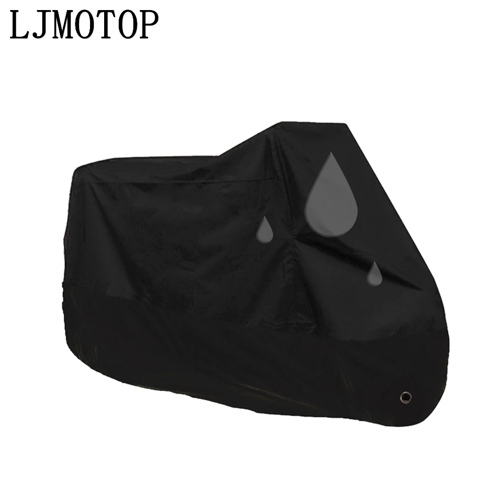 LJ moto P moto rcycle чехол ATV Скутер Пылезащитный Водонепроницаемый солнцезащитный блок протектор для наружного велосипеда moto r чехол funda moto - Цвет: Черный