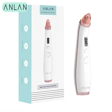 ANLAN беспроводное средство для удаления черных точек для лица, очиститель глубоких пор, Удаление прыщей, вакуумное всасывание для лица, спа алмазный инструмент для ухода за кожей лица