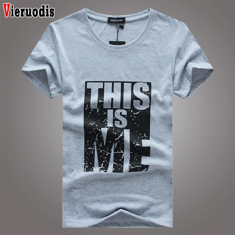 Men Cotton T Shirt Print T-Shirt Men T shirt Homme Fitness tshirt Men Short Sleeve Slim Fit O-Neck T-shirt Men Large size S-5XL