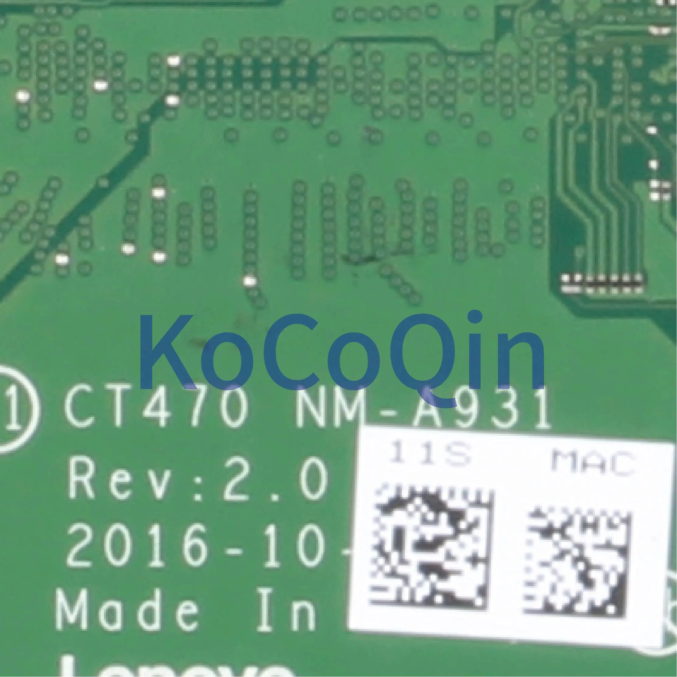 Greatest  KoCoQin Laptop motherboard For LENOVO Thinkpad T470 Core SR2F0 I5-6300U Mainboard CT470 NM-A931 DDR