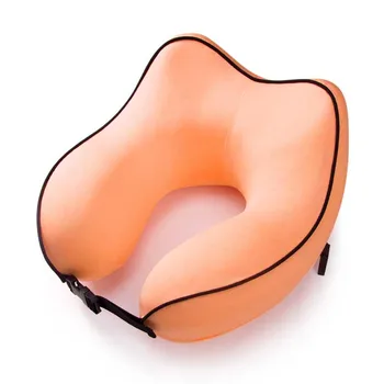 

Breathable & Comfortable Memory Foam Travel Neck Pillow U-Shaped Adjustable Airplane Car Flight Pillow Headrest