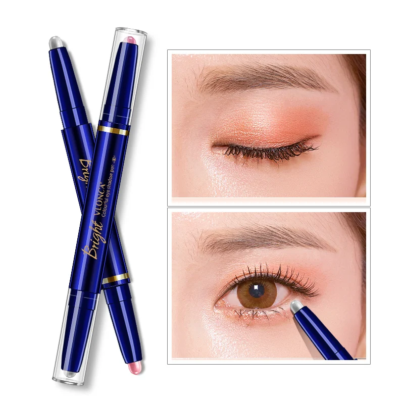 Lying silkworm pen waterproof not smudge earth color eye shadow stick mermaid eye shadow matte nude makeup Korean beginner natur Lying silkworm pen waterproof not smudge earth color eye shadow stick mermaid eye shadow matte nude makeup Korean beginner natur