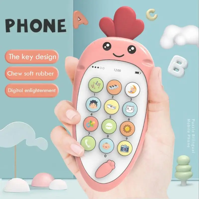 Электронные английские обучающие игрушки для мобильных телефонов ручной глаз аналоговый набор номера чехол для планшета Детские Образовательные Подарки