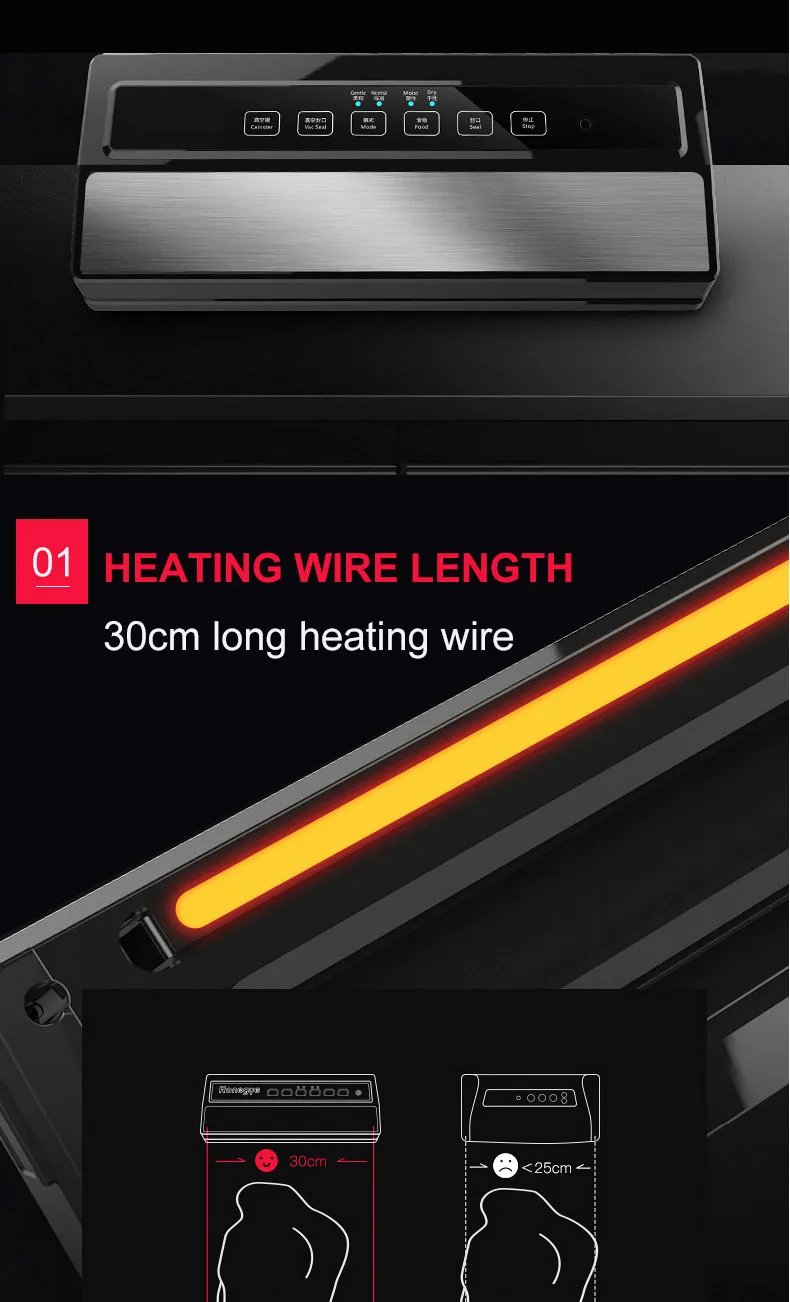 XIAOMI Best Vacuum Sealer Machine 220V/110V Automatic Dry and Moist