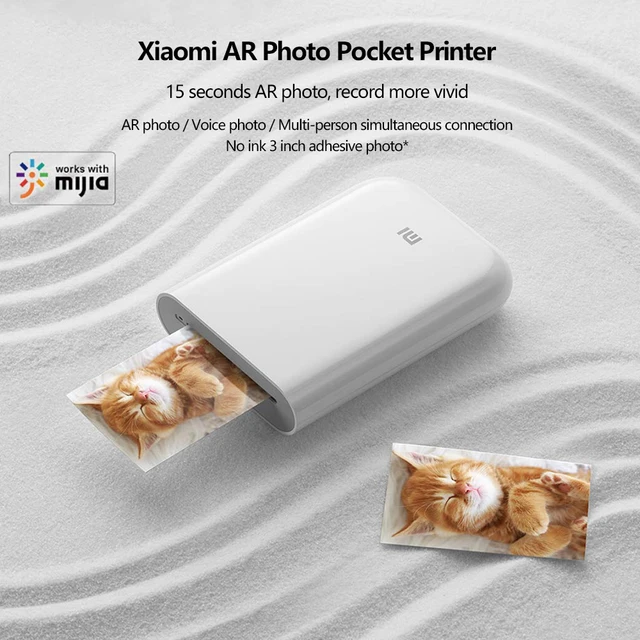 Original Xiaomi Pocket Printer Paper ZINK Selfadhesive Photo Print