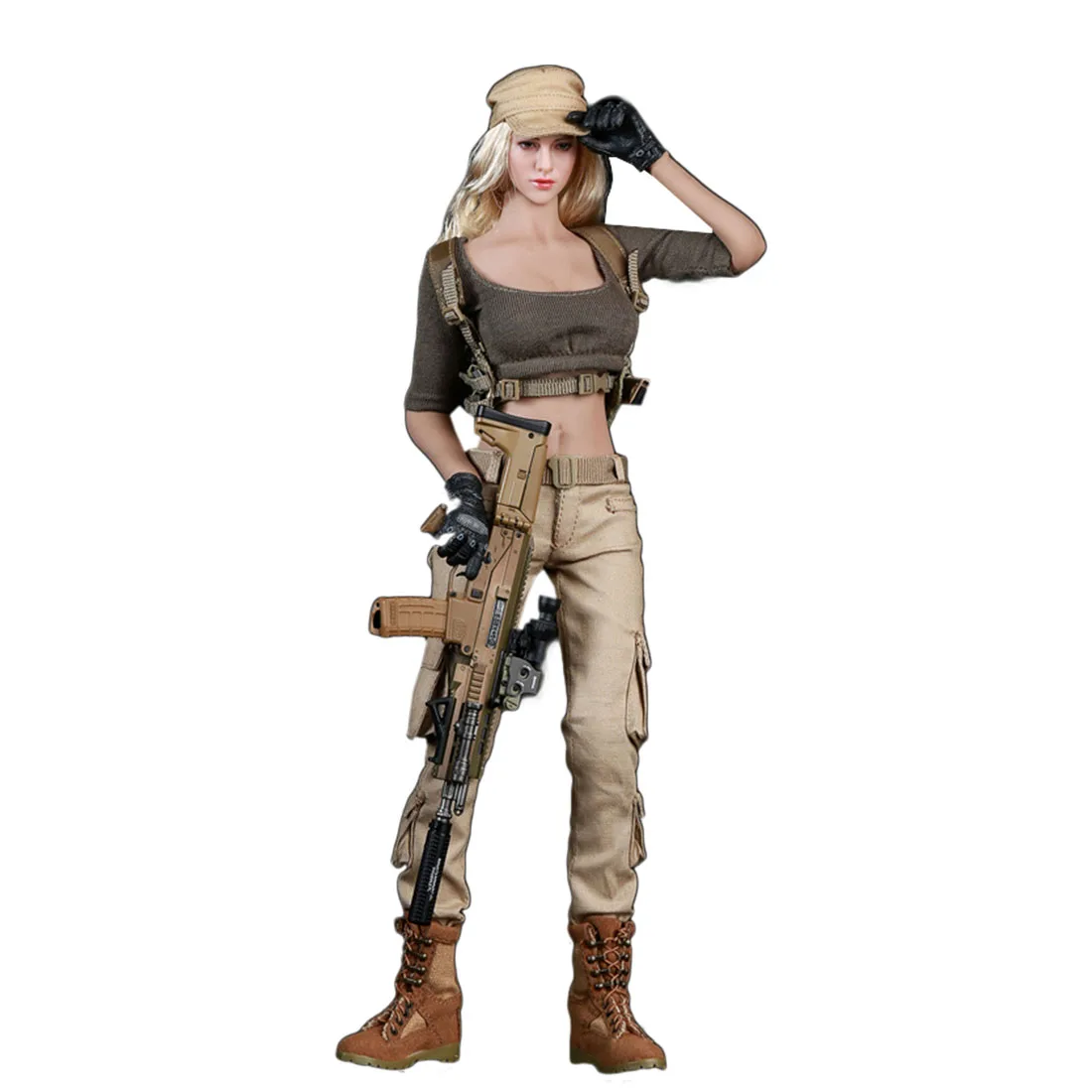 

Military Tactical Woman Shooter Cool Suit for 1/6 Fire Girl Toys