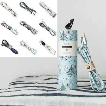 

1pcs multi pattern tube data line Usb Charger Cable for Android iPhone