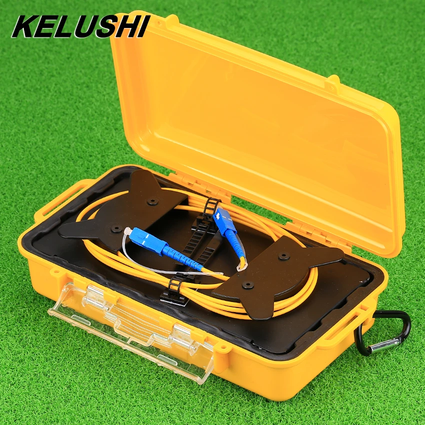 KELUSHI SC-UPC OTDR Dead Zone Eliminator волоконно оптический рефлектометр launch Cable Box 1 км SM 9/125 разъемы 1310/1550 нм OTDR удлинитель