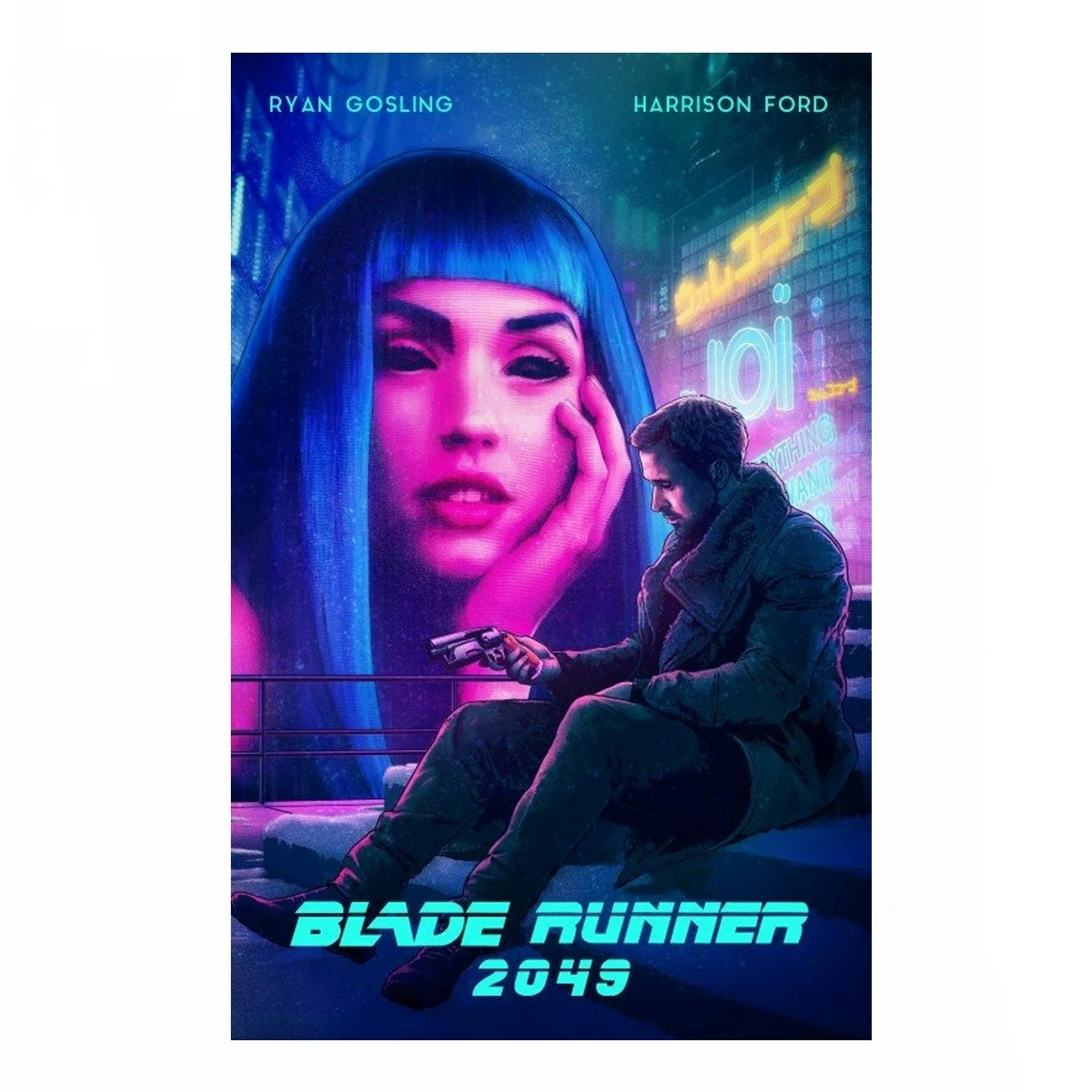 input Bedøvelsesmiddel Udpakning Blade Runner 2049 Movie Poster Canvas Print Home Wall Painting Decoration  (No Frame) _ - AliExpress Mobile