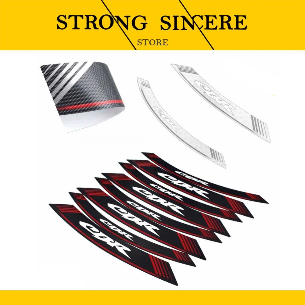 High Quality Motorcycle rim strips "CBR" logo Stickers wheel decals for