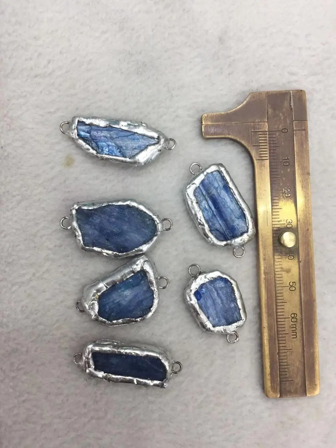 

Cingesto New arrival blue druzy semi precious necklace pendant, 15pcs longer plate for women jewelery design