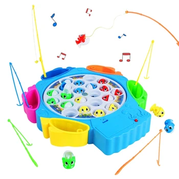 

Fishing Game Fish Toy Music Children'S Toys Board Game Educational Toy From 3 4 5 6 Years Young Girls (21 Fish)