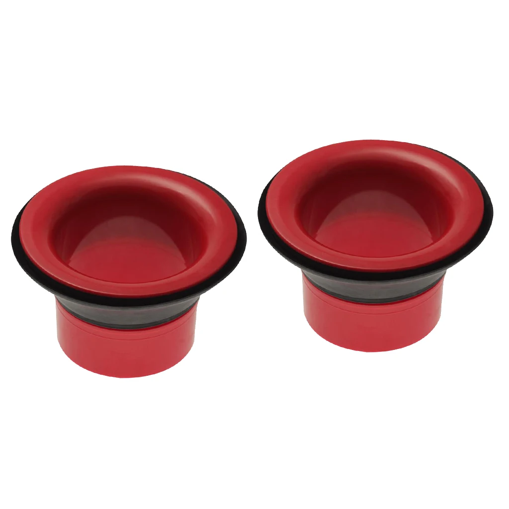 

2pcs Bass Kick Drum Enhancer Port Insert Enhancement Set, Red, 6.69inch x 3.94inch