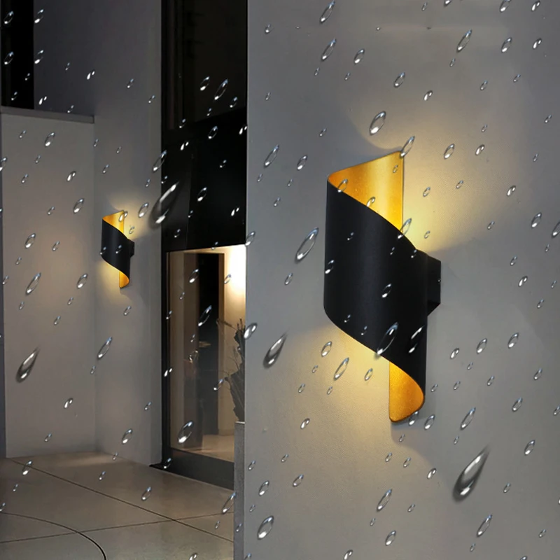 Modern wall lamp, waterproof, household, shops, corridor and balcony, LED, outdoor, indoor, 220 V110V