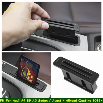 

Lapetus Center Control Card Storage Bank Card Cover Fit For Audi A4 B9 A5 Sedan Avant Allroad Quattro 2016 - 2020 Auto Accessory