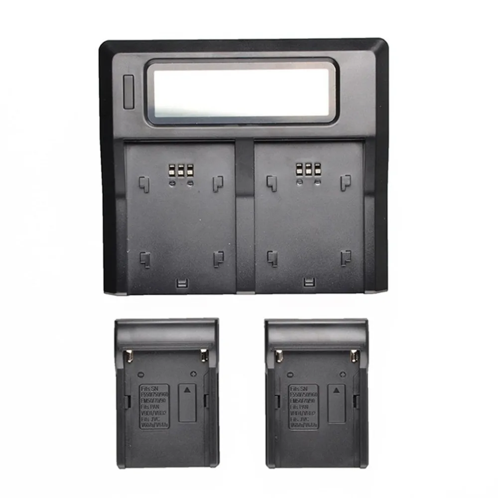 Двухканальное зарядное устройство для lcd дисплея Камера Батарея LCD Dual Charger AU для sony NP-F750 видеокамера батареи